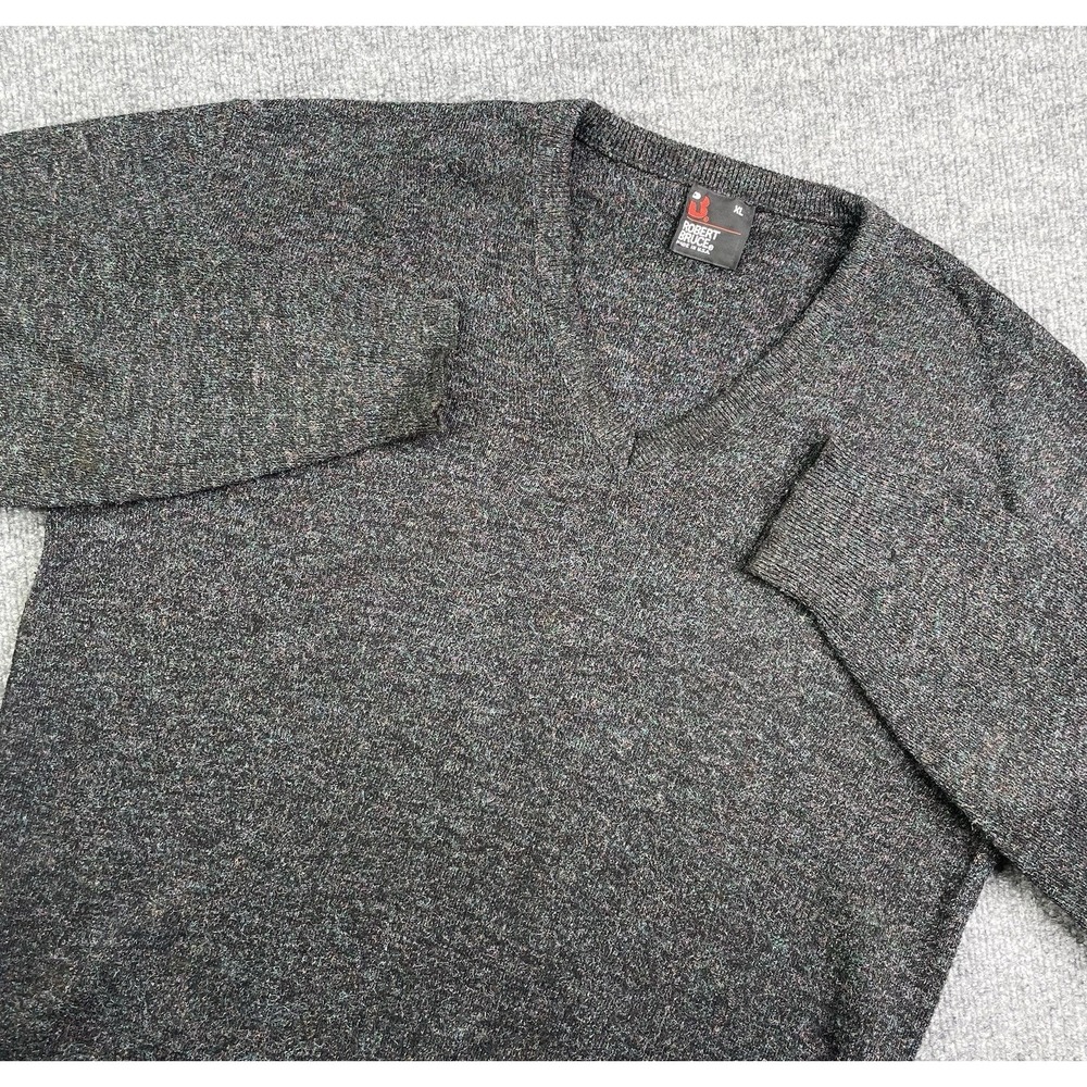 Vintage 80's Robert Bruce Sweater Men's XL Colorful Pullover Union Made USA